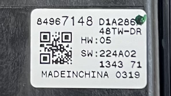 84967148 22-24 CADILLAC CT4 V BLACKWING LEFT FRONT MASTER WINDOW SWITCH 84967148 OEM