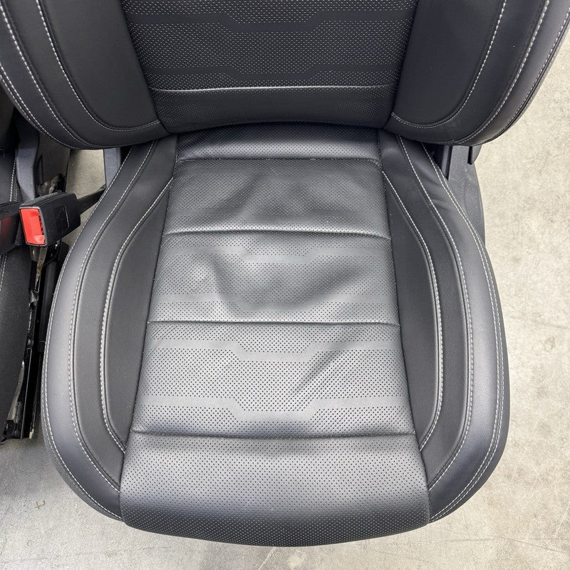  18-23 FORD MUSTANG GT SEAT SET FRONT & REAR HEATED COOLED LEATHER BLACK OEM