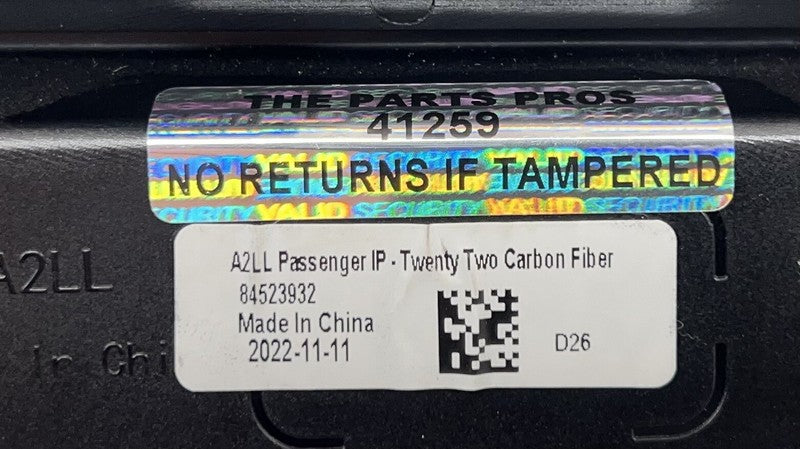 84523935 22-24 CADILLAC CT5 V BLACKWING CARBON FIBER DOOR PANEL & DASH TRIM SET OEM