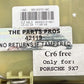 95553101601 05-12 PORSCHE BOXSTER 987 PASSENGER RIGHT DOOR LATCH LOCK ACTUATOR OEM
