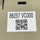 86257VC000 / 86257 VC000 2022 SUBARU WRX AUXILIARY AUX USB JACK INPUT PORT 86257VC000 OEM