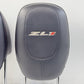 12-15 Chevrolet Camaro ZL1 Front Seat Headrest Head Rest Pair Leather Black OEM