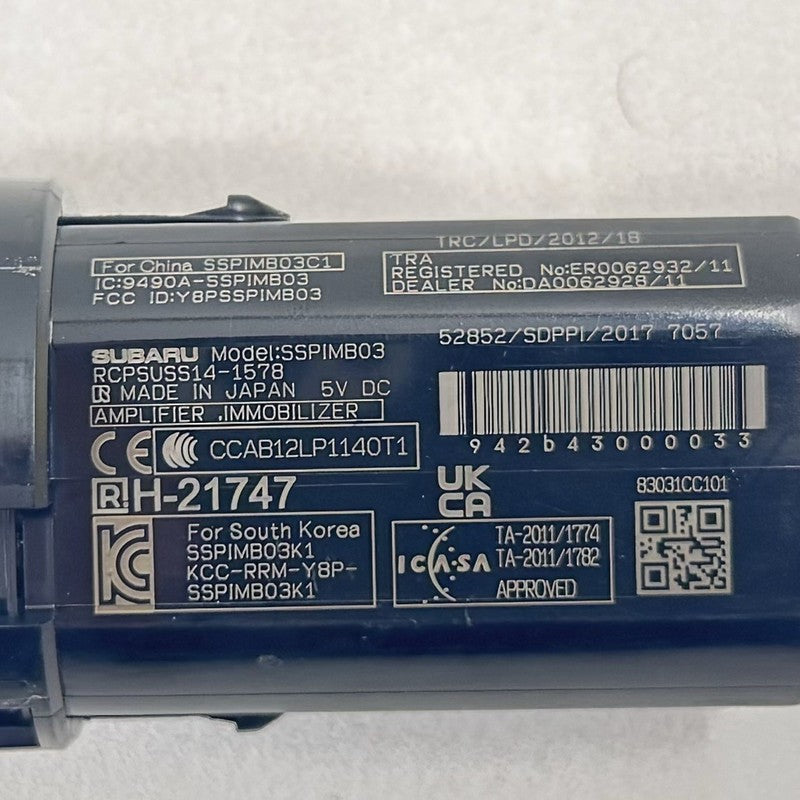 83031CC101 22-25 TOYOTA GR86 ENGINE IGNITION PUSH START STOP SWITCH BUTTON 83031CC101 OEM