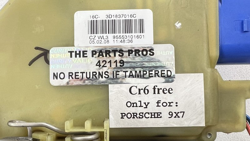 95553101601 05-12 PORSCHE BOXSTER 987 PASSENGER RIGHT DOOR LATCH LOCK ACTUATOR OEM