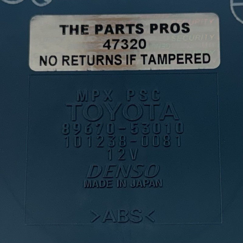 89670-53010 / 89670 53010 / 8967053010 06-12 Lexus IS250 IS350 IS F Power Supply Control Module MPX PSC 89670-53010 OEM