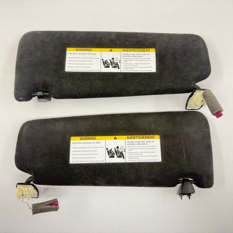 51168038109 12-16 BMW M5 F10 Left & Right Sunvisor Sun Visor Shade Pair Alcantara Suede OEM