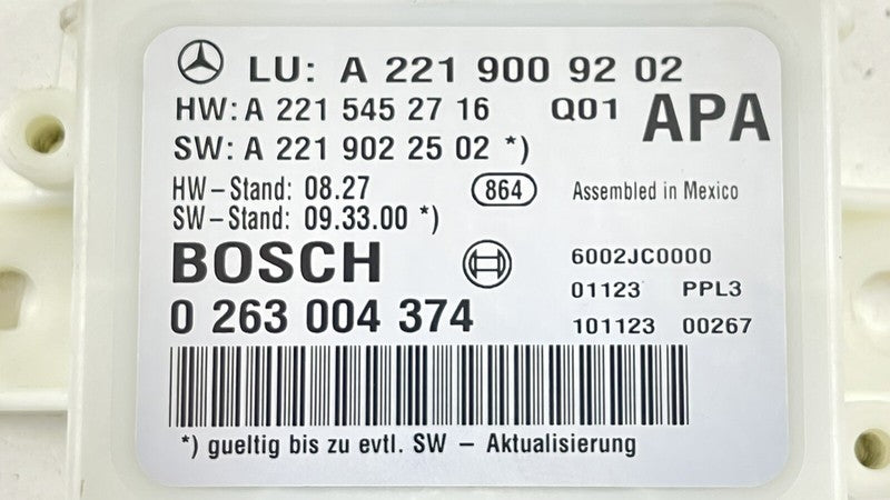 2215452716 / A2215452716 / A 221 545 27 16 2716 10-13 MERCEDES BENZ S550 W221 PARKTRONIC PARKING PARK ASSIST AID MODULE 