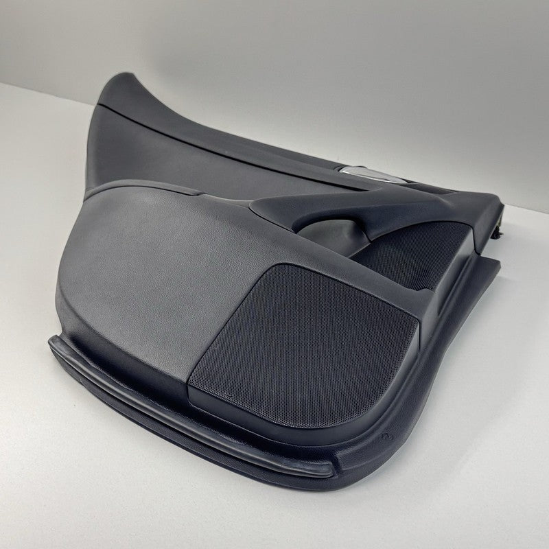 08-14 Lexus IS F Left Rear Door Panel Cover Trim Black With Blue Stitching OEM