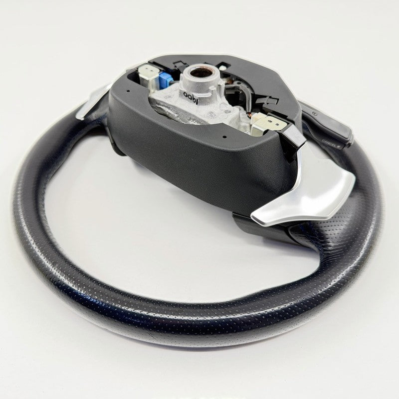 GS120-02380 / GS120 02380 / GS12002380 08-10 Lexus IS F Driver Steering Wheel With Paddle Shifter Leather Black OEM