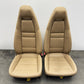 10-16 PORSCHE PANAMERA FRONT SEAT PAIR POWER MEMORY LEATHER LUXOR BEIGE OEM