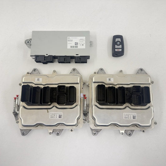 8617549 12-16 BMW M5 F10 S63 Engine DME ECU Engine Control Unit Key Set CAS4 Module OEM