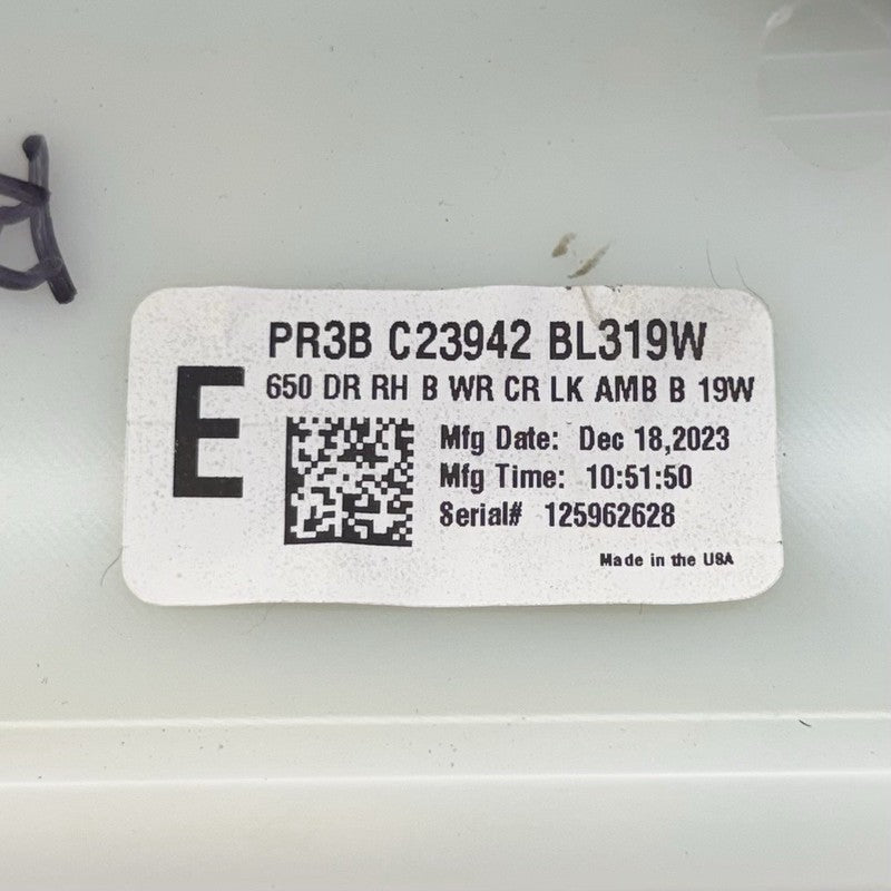 FR3B 14E072 DH0RD 24-26 Ford Mustang GT Premium Passenger Right Door Panel Interior Trim Black OEM