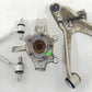 10326693 01-04 CORVETTE C5 Z06 LEFT FRONT SPINDLE KNUCKLE HUB WITH CONTROL ARM SET OEM