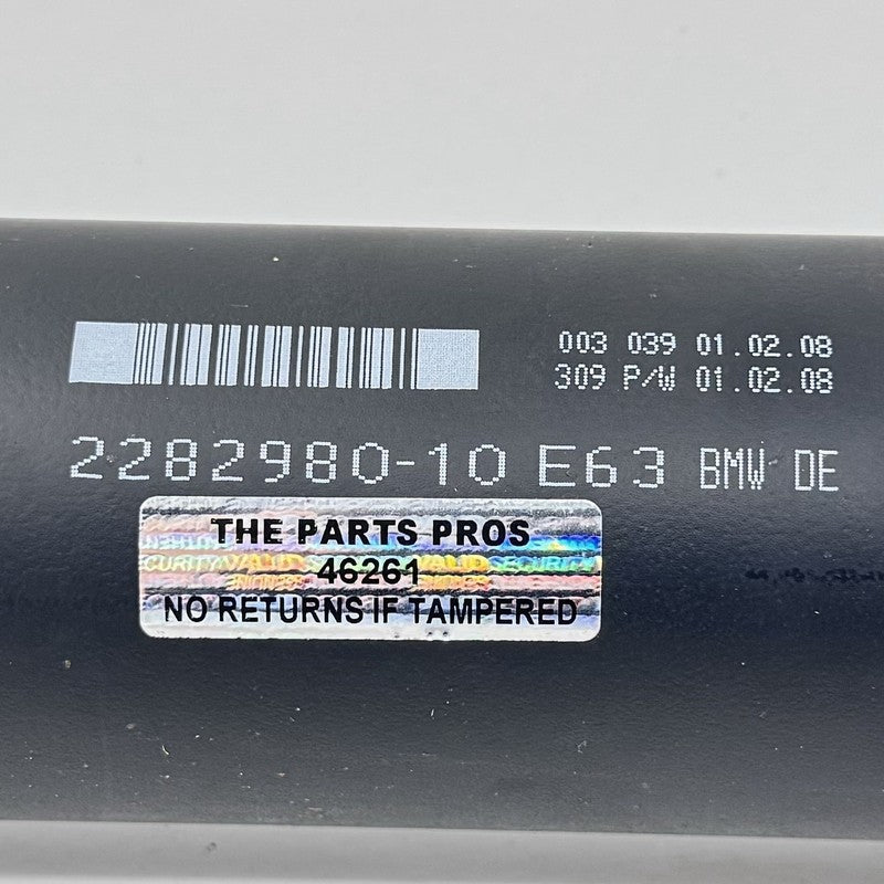 2282980-10 / 2282980 10 / 228298010 06-10 BMW M6 E63 E64 DRIVESHAFT DRIVE SHAFT PROPELLER CARRIER 2282980-10 OEM