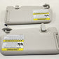 24-25 SUBARU CROSSTREK LEFT AND RIGHT SUNVISOR SUN VISOR SHADE PAIR OEM