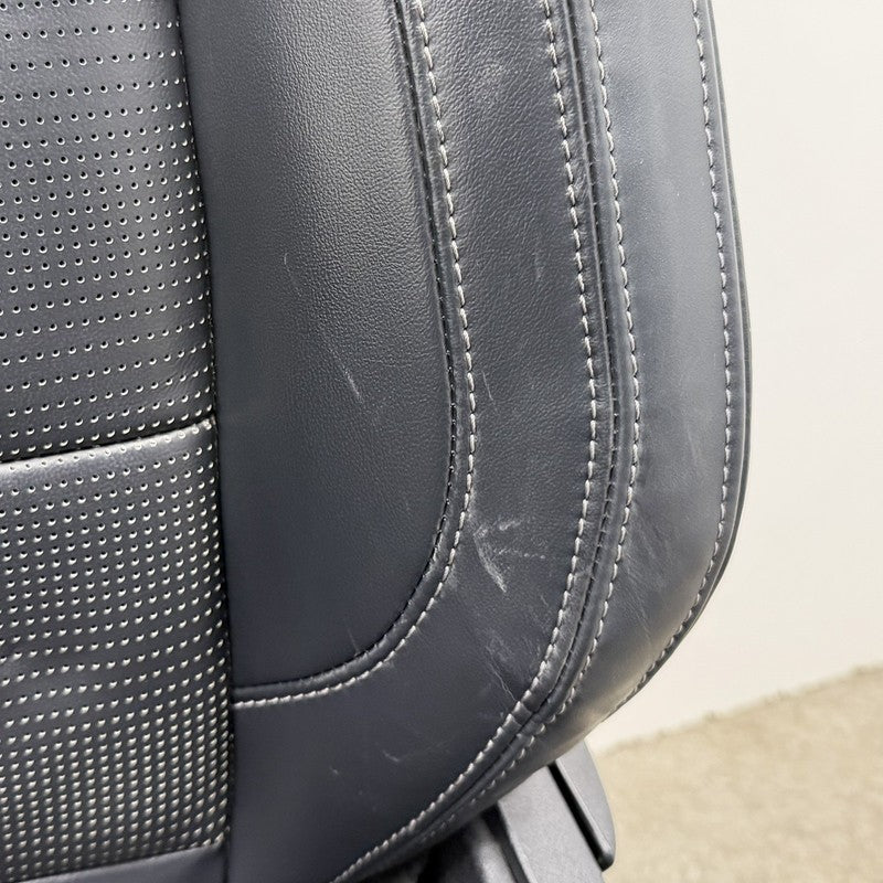 24-26 Ford Mustang GT Premium Front Seat Pair Leather Black W/ White Stitch OEM