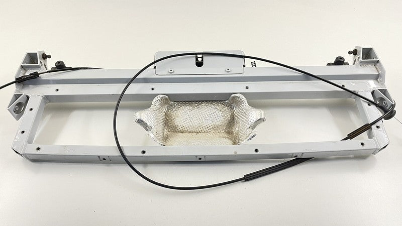 08-15 AUDI R8 SPYDER REAR CROSSMEMBER FRAME SUPPORT BRACKET HATCH LATCH LOCK OEM