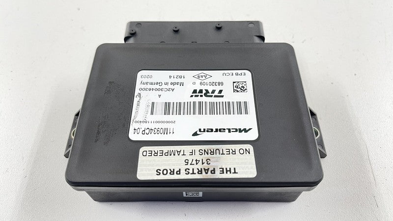 11M0934CP 15-17 MCLAREN 650S EMERGENCY PARKING PARK BRAKE CONTROL MODULE 11M0934CP OEM