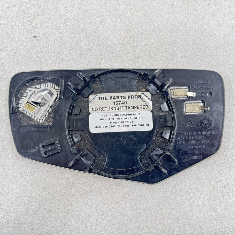 6002724 22-24 CADILLAC CT5 V BLACKWING RIGHT DOOR MIRROR GLASS W/ BLIND SPOT HEATED OEM