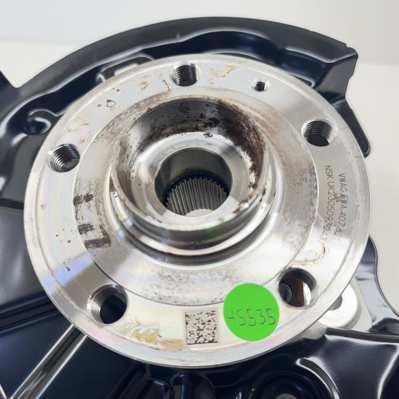 5WA-407-621 / 5WA 407 621 / 5WA407621 22-25 VOLKSWAGEN GOLF R MK8 LEFT REAR SPINDLE KNUCKLE HUB W/ CONTROL ARM SET OEM