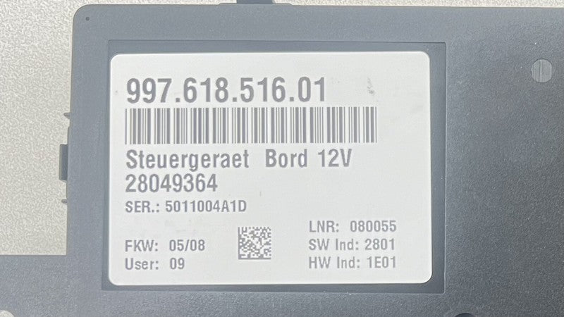 997.618.516.01 / 997 618 516 01 / 99761851601 05-12 PORSCHE BOXSTER S 987 BODY CONTROL MODULE BCM BCU 99761851601 OEM