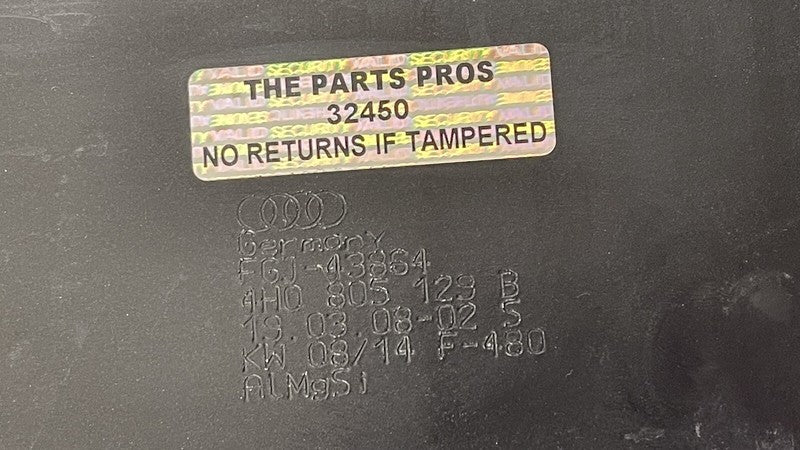 4H0 805 130 B / 4H0805130B 15-18 AUDI A8 LEFT RIGHT FRONT FRAME RAIL EXTENSION CRASH CAN BEAM BAR PAIR OEM