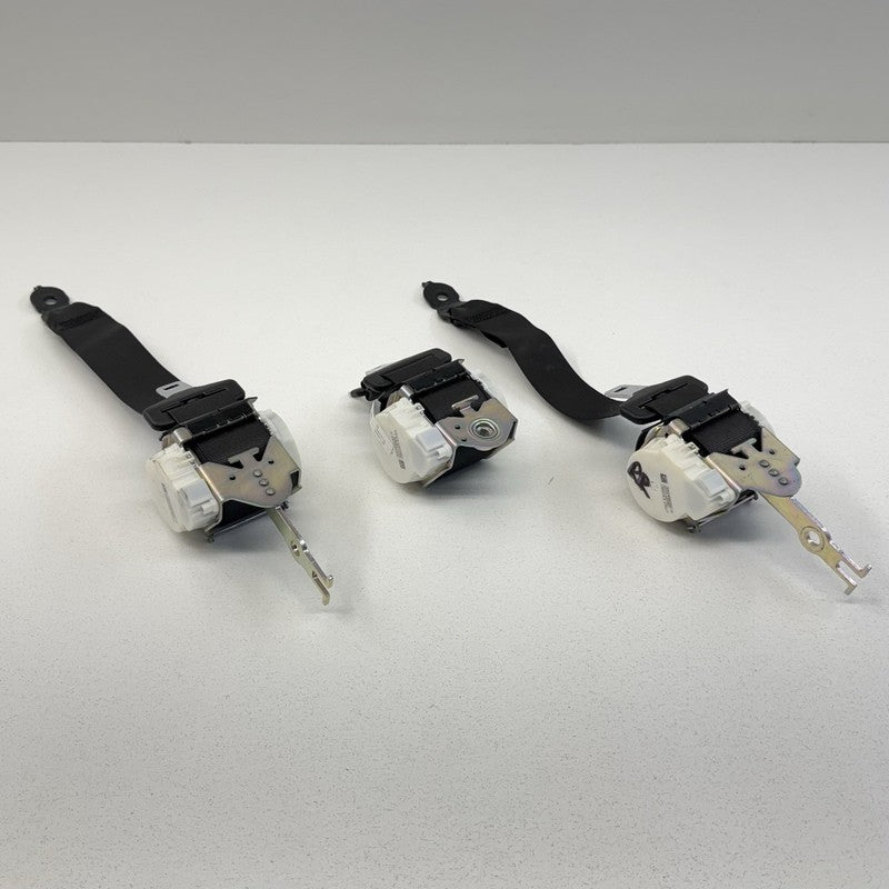 9163245 11-16 BMW M5 528 535 550 F10 Rear Seatbelt Seat Belt Retractor Set Black OEM