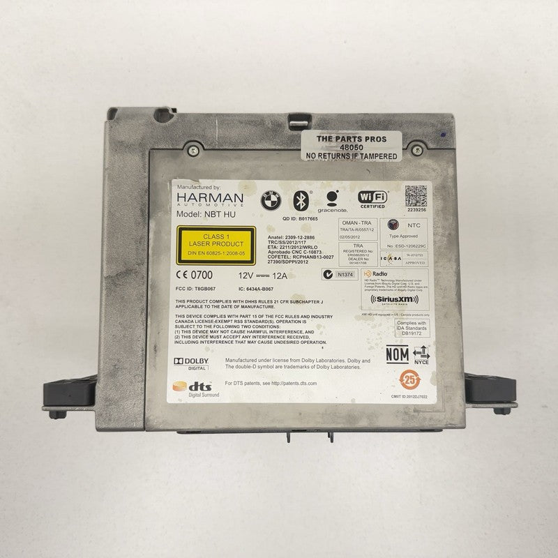 6512932731901 BMW F10 Navigation NBT HU Harman Radio Head Unit HB B073 CD Player HW 2.1 OEM