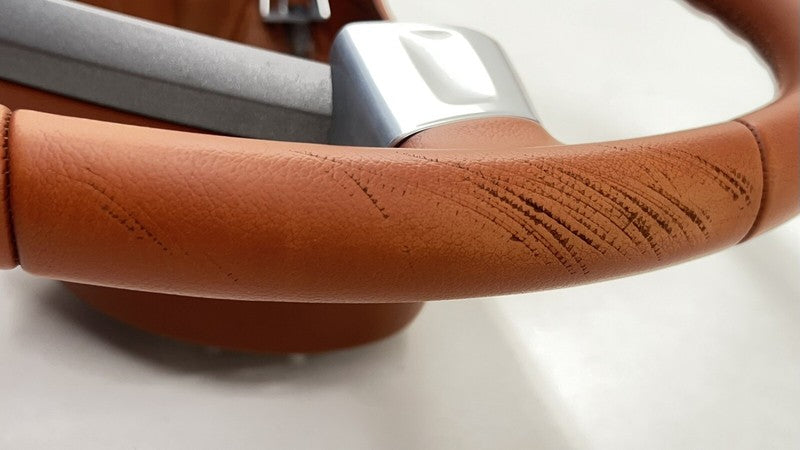 6020578 05-08 PORSCHE BOXSTER CAYMAN 987 STEERING WHEEL WITH WHEEL AIRBAG TERRACOTTA OEM