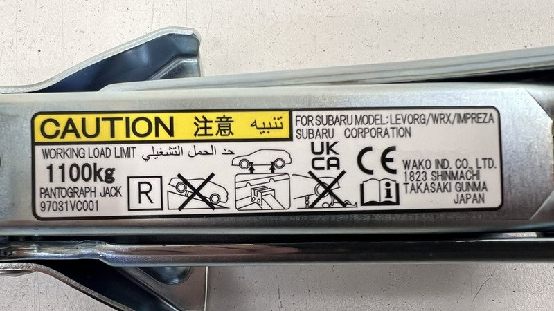 22-24 SUBARU WRX EMERGENCY SPARE TIRE WHEEL CAR JACK TOOL SET W/ AIR PUMP OEM