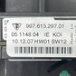 997.613.297.01 / 997 613 297 01 / 99761329701 05-12 PORSCHE 911 997 BOXSTER CAYMAN 987 STEERING COLUMN COMBINATION SWITC