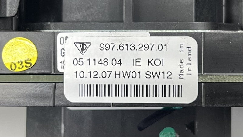 997.613.297.01 / 997 613 297 01 / 99761329701 05-12 PORSCHE 911 997 BOXSTER CAYMAN 987 STEERING COLUMN COMBINATION SWITC