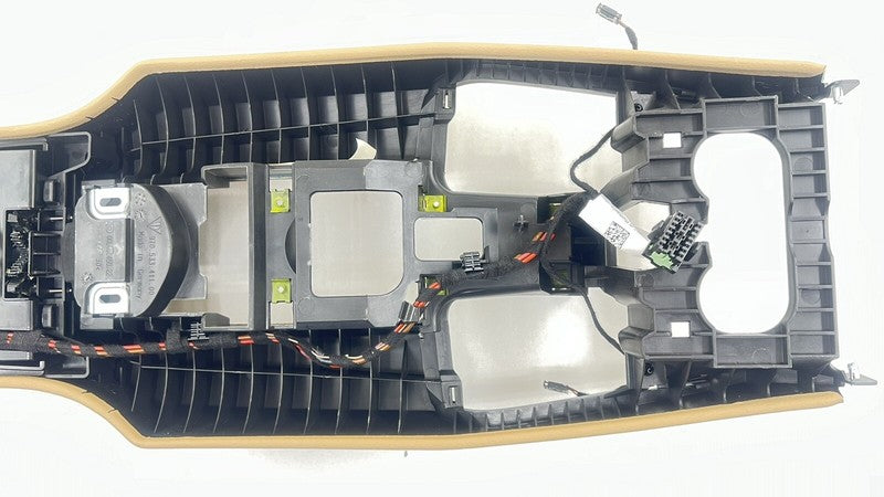 970 612 576 00 / 97061257600 10-16 PORSCHE PANAMERA REAR CENTER CONSOLE TRIM COVER PANEL LUXOR BEIGE OEM