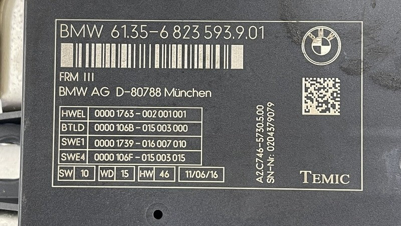 6823593 BMW F06 F10 F12 F13 Footwell Light Control Module Temic FRM III OEM