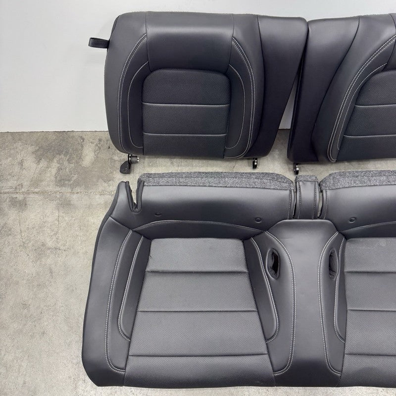  18-23 FORD MUSTANG GT SEAT SET FRONT & REAR HEATED COOLED LEATHER BLACK OEM