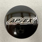 ONE (1) Apex Black Wheel Rim Center Cap USED