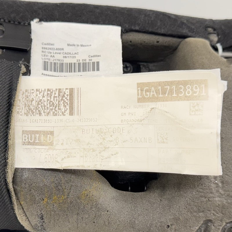 1093987057 22-25 CADILLAC CT5 V BLACKWING REAR SEAT SET COMPLETE UPPER & LOWER CUSHIONS OEM