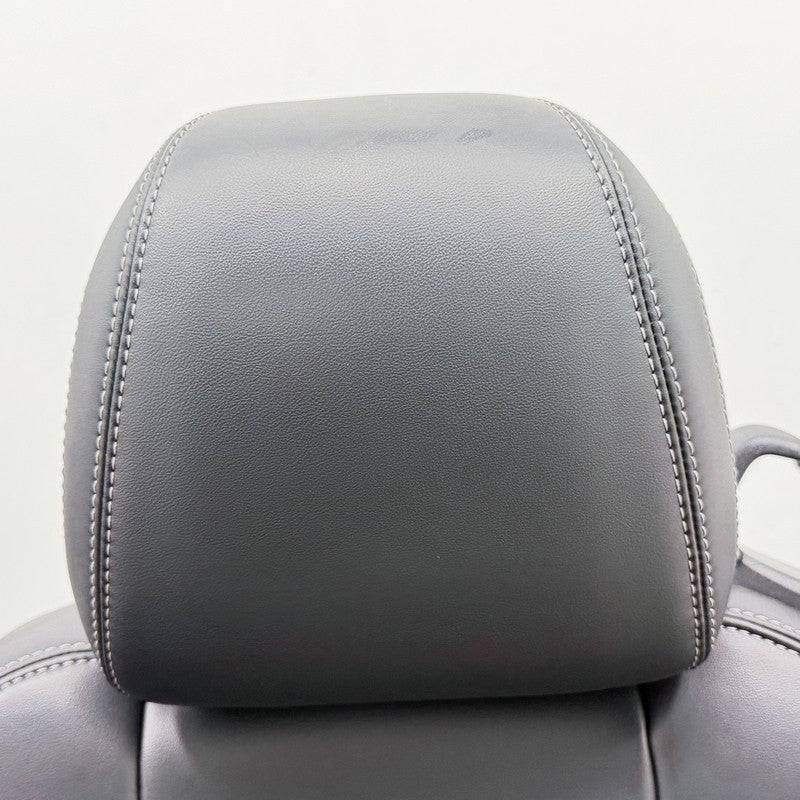 24-26 Ford Mustang GT Premium Front Seat Pair Leather Black W/ White Stitch OEM