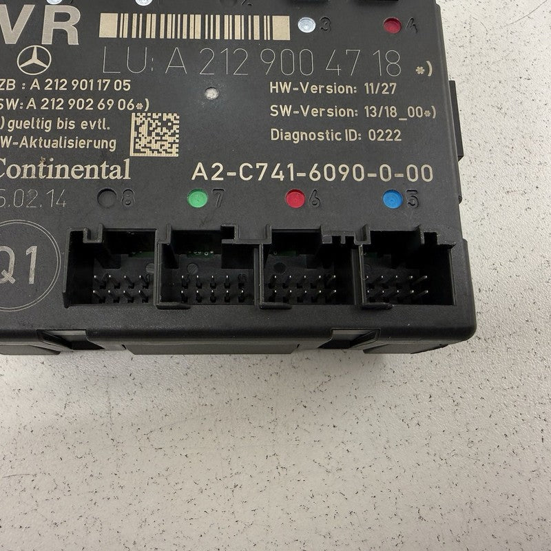 12-18 Mercedes W218 CLS550 Right Front Door Control Module 2129004718 