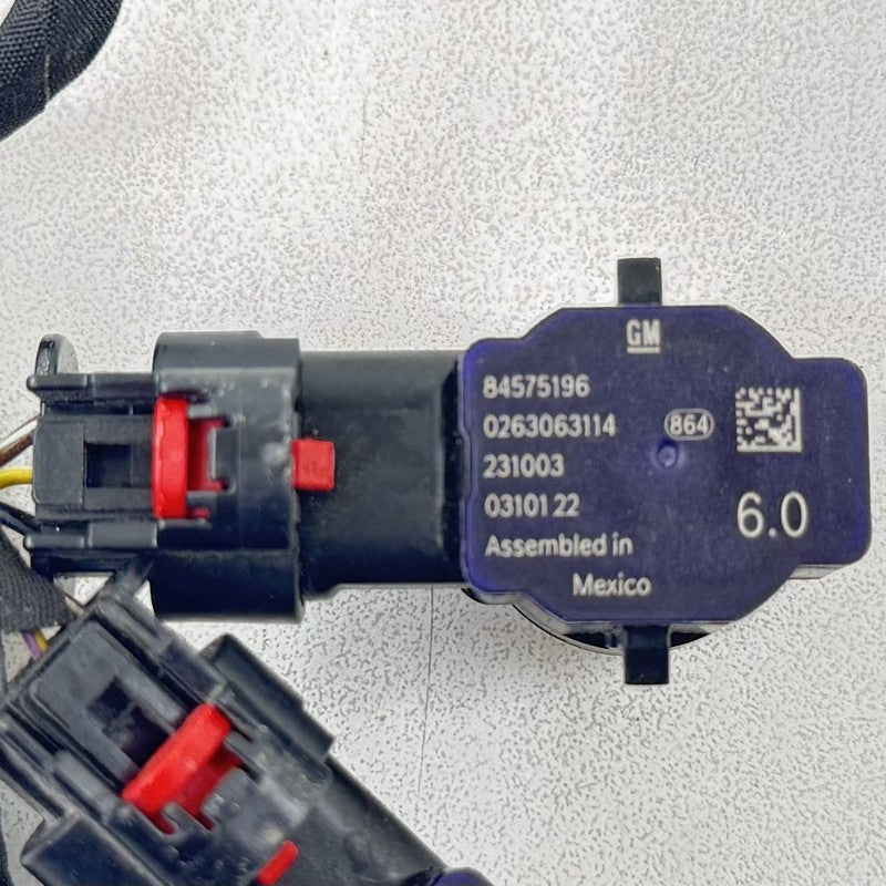 84575196 22-24 CADILLAC CT5 V BLACKWING REAR BUMPER WIRE HARNESS W/ PARKING SENSORS OEM