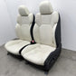 08-10 Lexus IS F Left And Right Front Seat Pair Leather Alpine White OEM