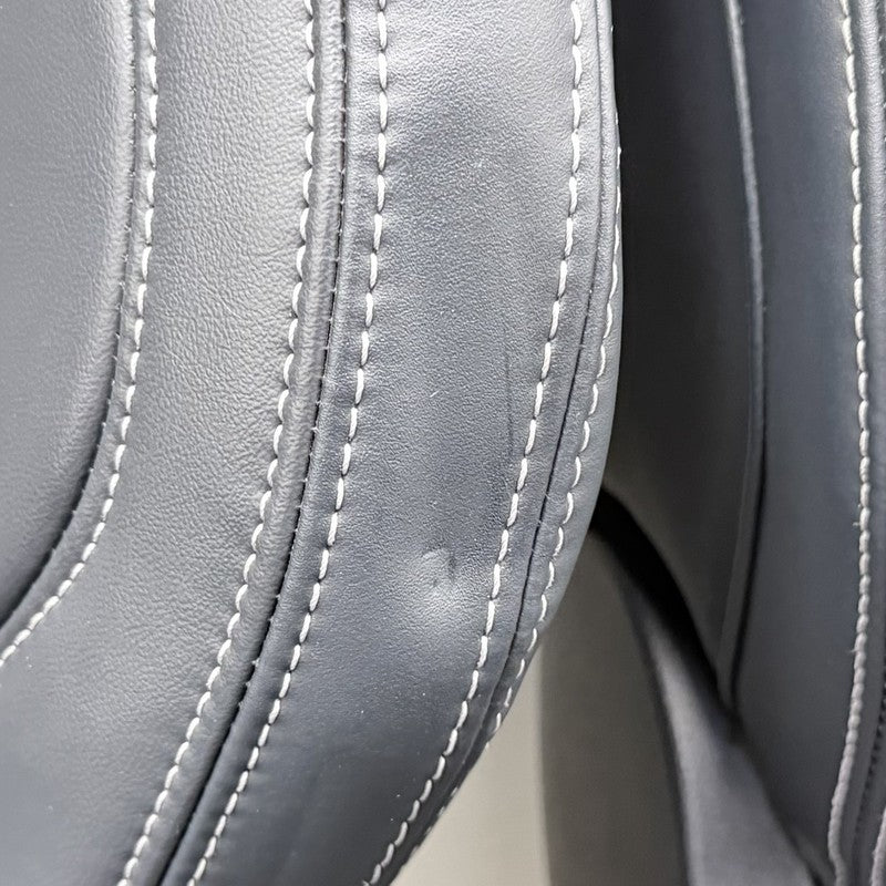 24-26 Ford Mustang GT Premium Front Seat Pair Leather Black W/ White Stitch OEM