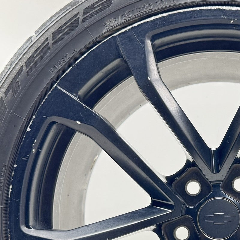 22798742 12-15 Chevrolet Camaro ZL1 Rear Wheel Rim W/ Tire 20x11 +43 Offset Factory OEM