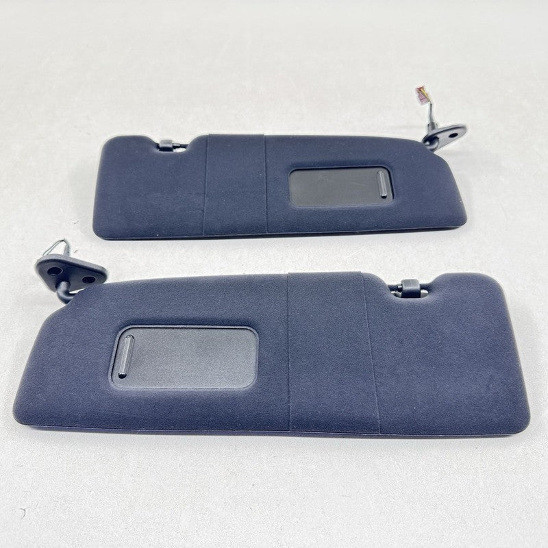 06-10 BMW M6 E63 Coupe Front Sunvisor Sun Visor Shade Black Pair OEM