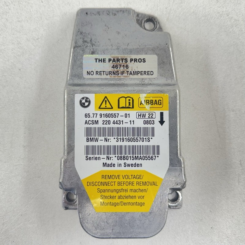 9160557-01 / 9160557 01 / 916055701 06-10 BMW M6 E63 E64 Airbag Air Bag Restraint Control Module SRS 9160557 OEM