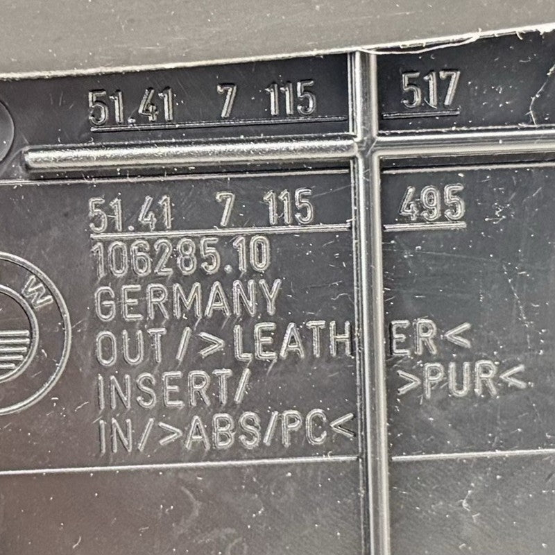 3 932 436 / 3932436 06-10 BMW M6 E63 E64 DRIVER LEFT DOOR PANEL INTERIOR COVER TRIM LEATHER OEM