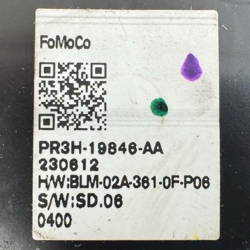 PR3H 19846 AA / PR3H19846AA 24-26 Ford Mustang HVAC AC Air Temperature Fan Blower Motor PR3H19846AA OEM