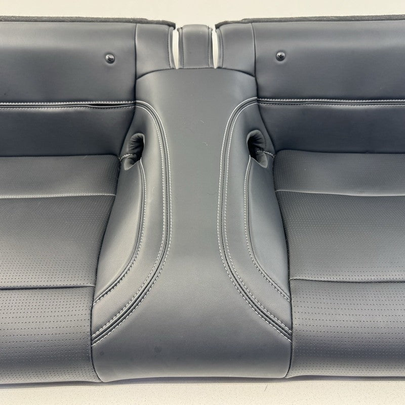 PR3B C63160 AA / PR3BC63160AA 24-26 Ford Mustang Premium Rear Seat Set Upper & Lower Cushion Leather Black OEM