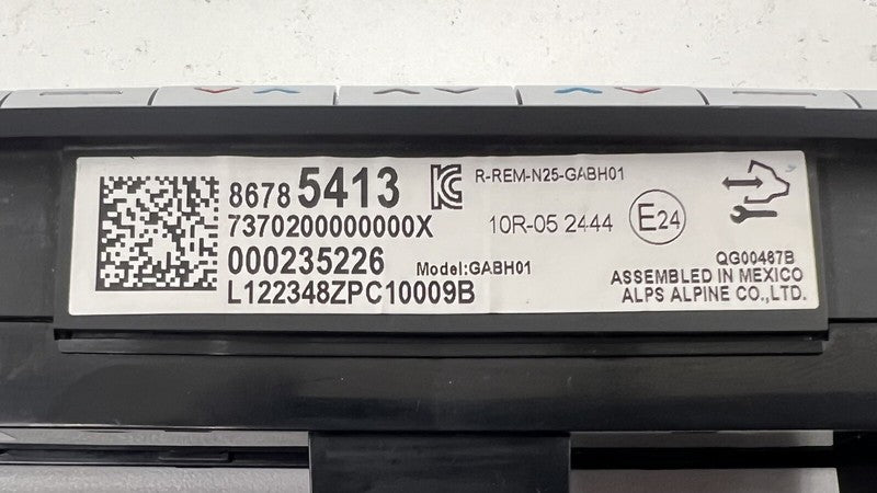 8678 5413 / 86785413 22-24 CADILLAC CT4 V BLACKWING HVAC AC TEMPERATURE CLIMATE CONTROL SWITCH OEM