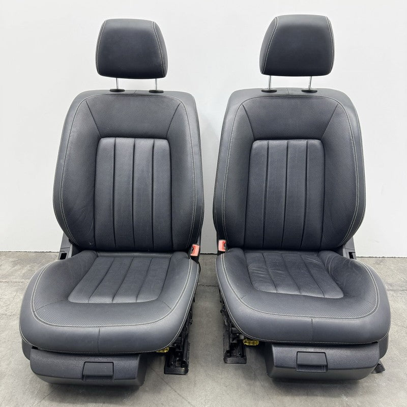 12-18 MERCEDES BENZ CLS550 W218 FRONT SEAT PAIR LEATHER BLACK OEM